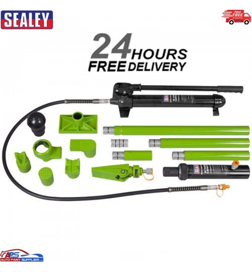 Sealey RE9810 10 Tonne Hydraulic Body Repair Kit Heavy Duty Ram & Pump Set Tool